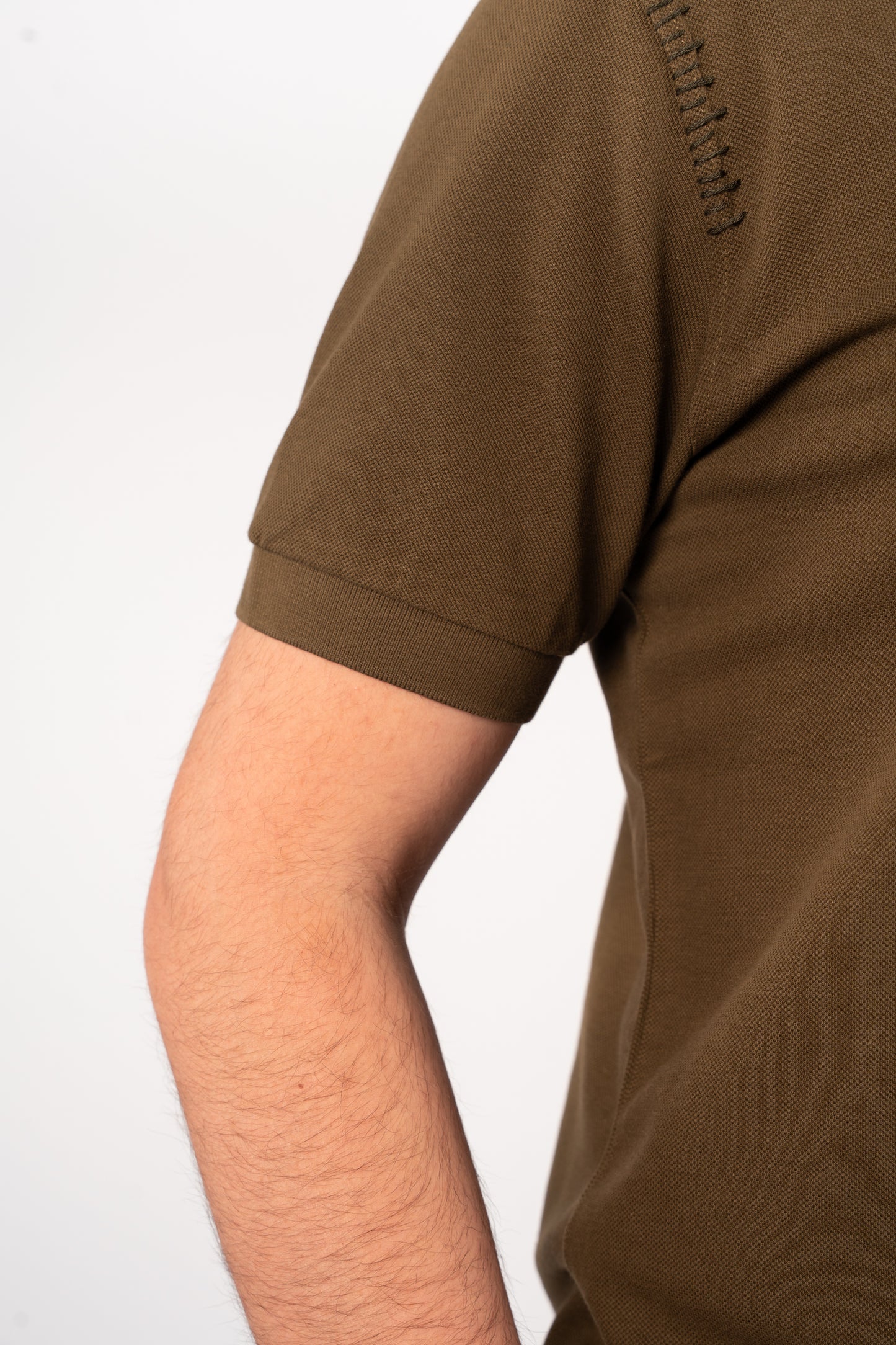 OLIVE MINIMAL PALM POLO