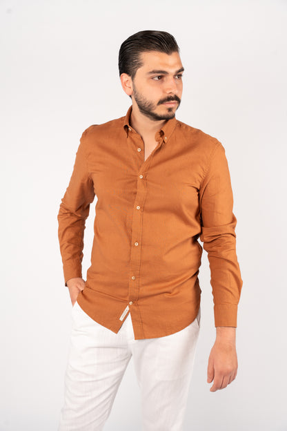SANDSTONE LINEN SHIRT