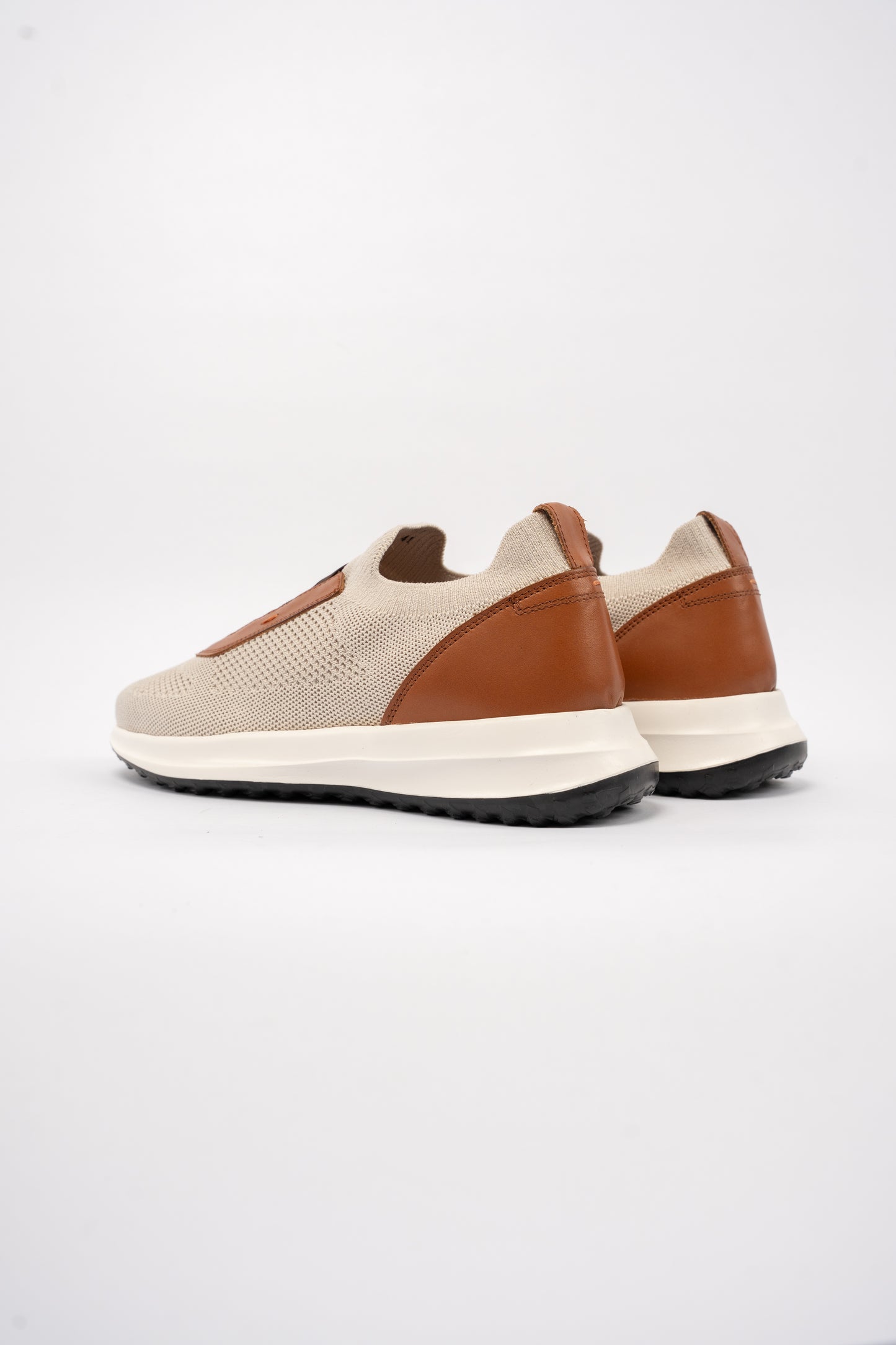 BEIGE CASUAL ELASTIC SNEAKER