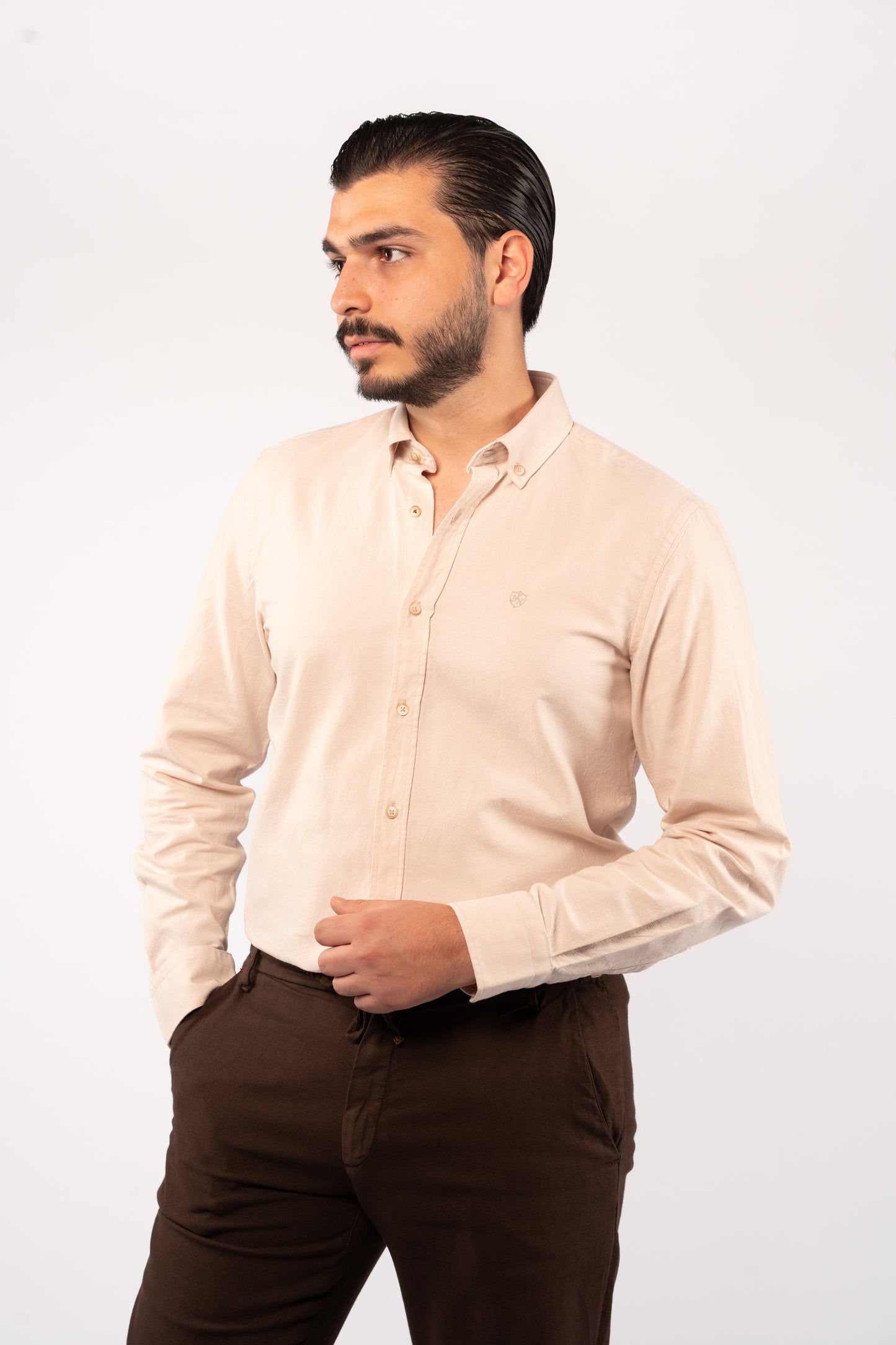 BEIGE OXFORD SHIRT