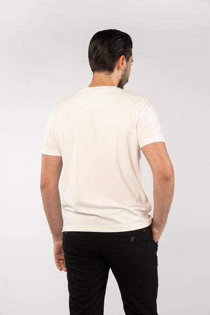 WHITE CASUAL RATON TSHIRT