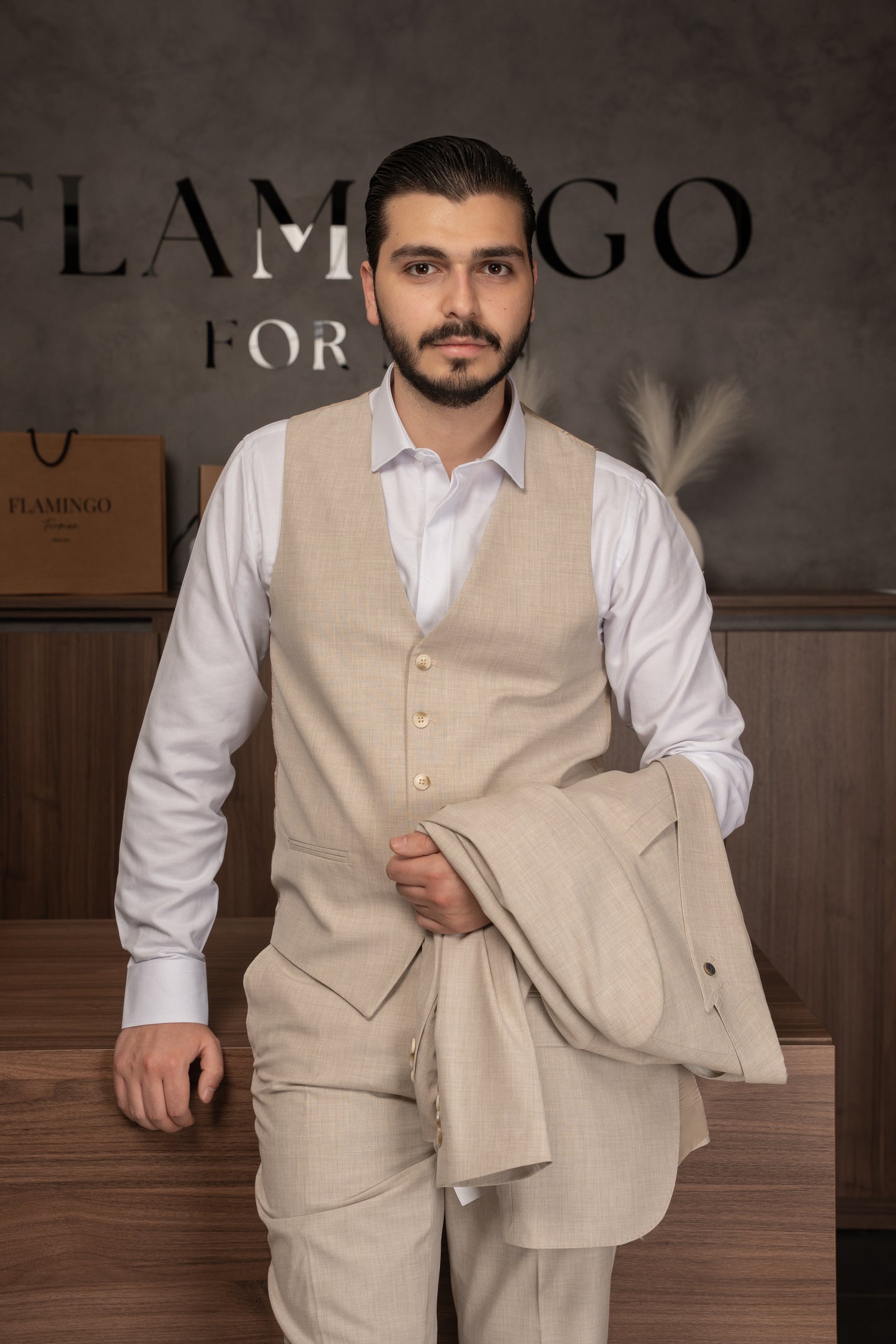 BEIGE TIMELESS SUIT