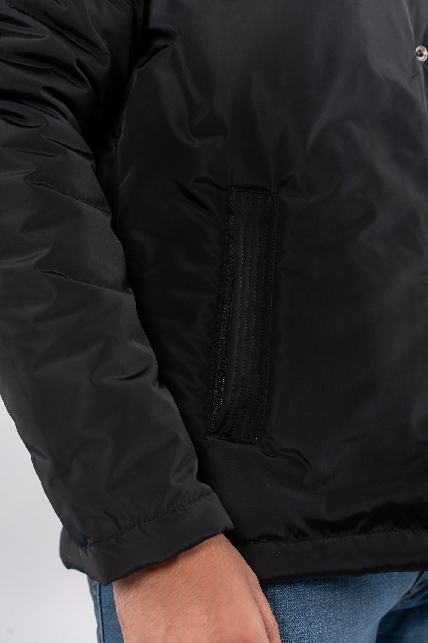 NAVY QUILTED JACKET