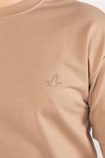 BUFF ORANGE MINIMAL EAGLE TSHIRT