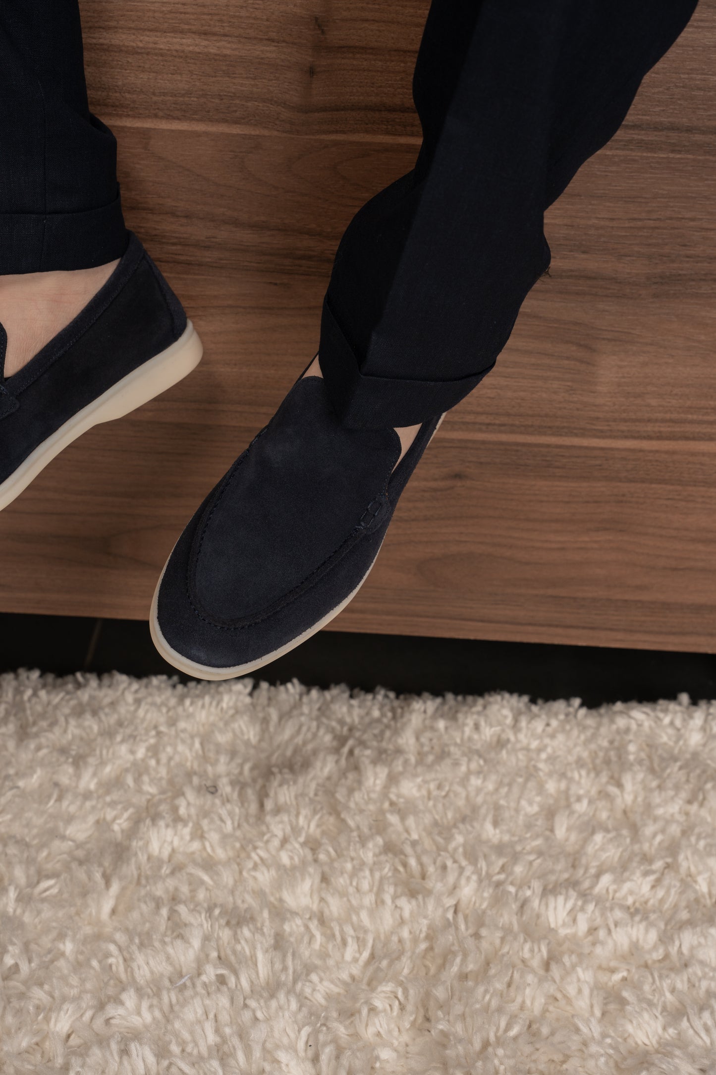 NAVY CASUAL LINEN SUIT