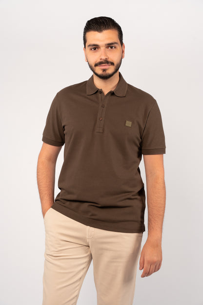 BROWN CASUAL BUTTON POLO