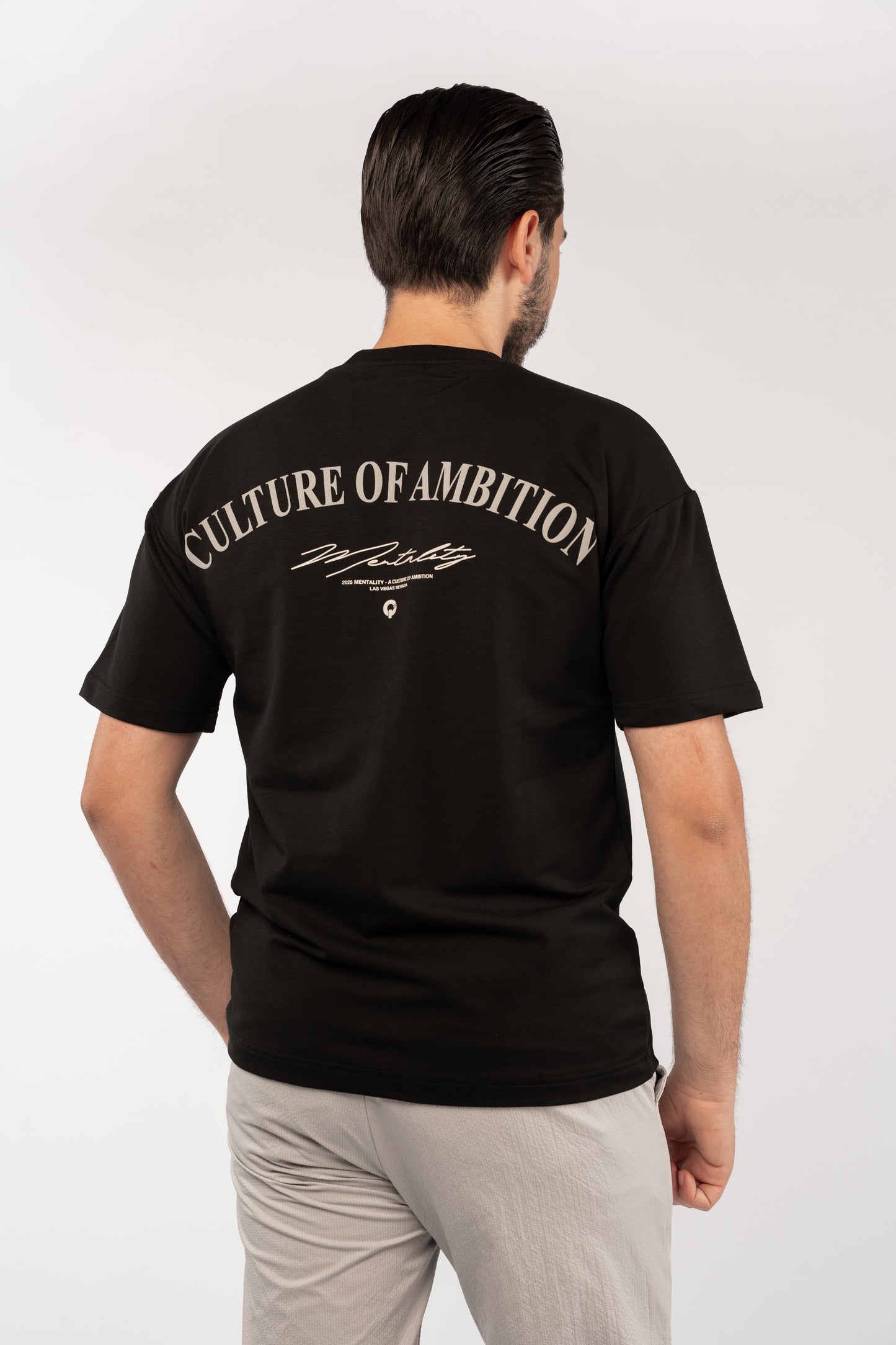 BLACK MENTALITY RELAXED TSHIRT
