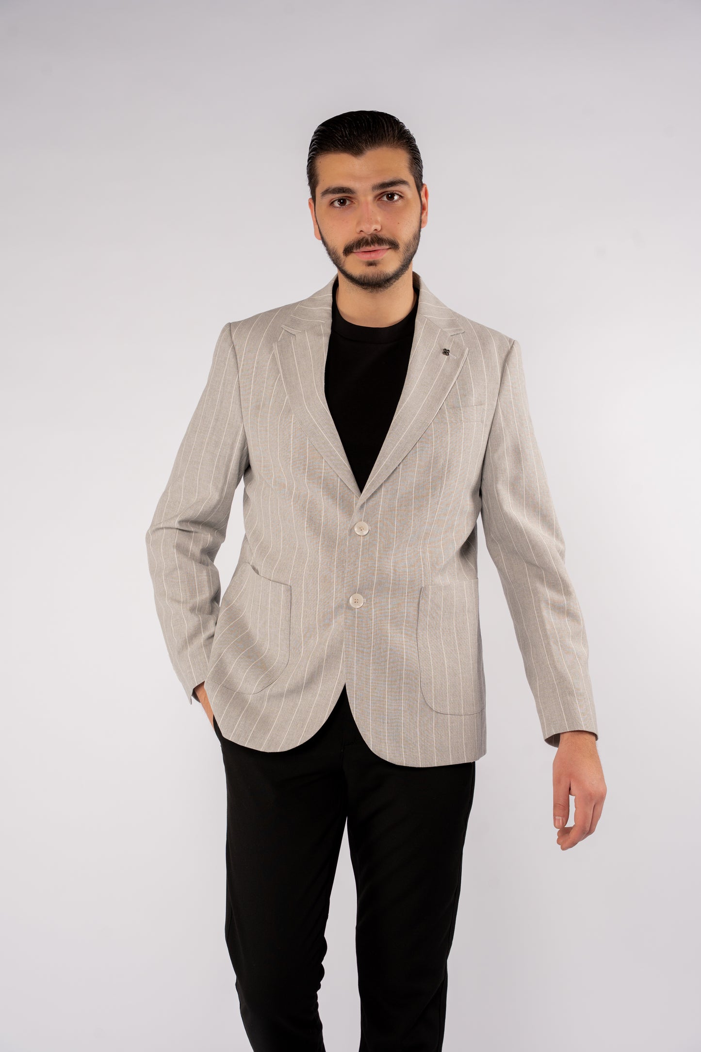 GREY LINED BLAZER