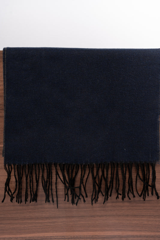 NAVY CASHMERE SCARF