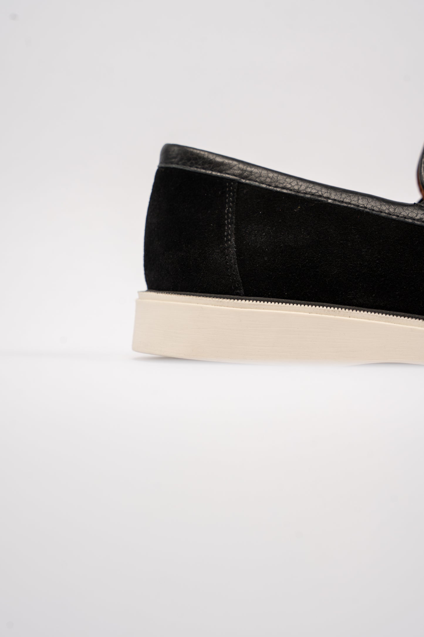 BLACK MIXED PENNY LOAFER
