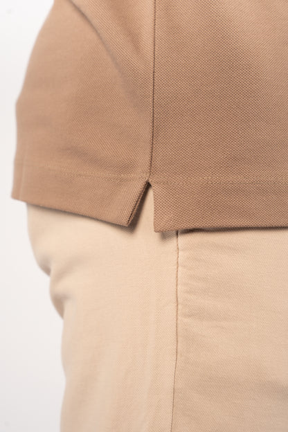 MOCHA CASUAL BUTTON POLO