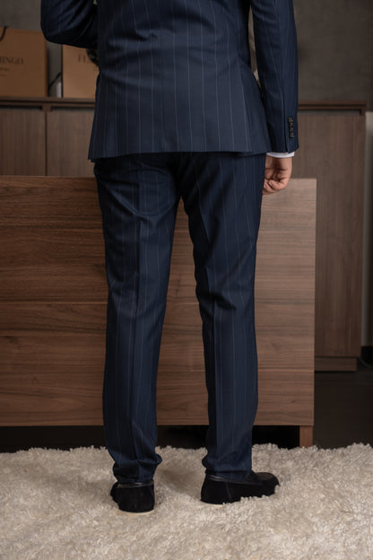 NAVY LINED DOBETTI SUIT