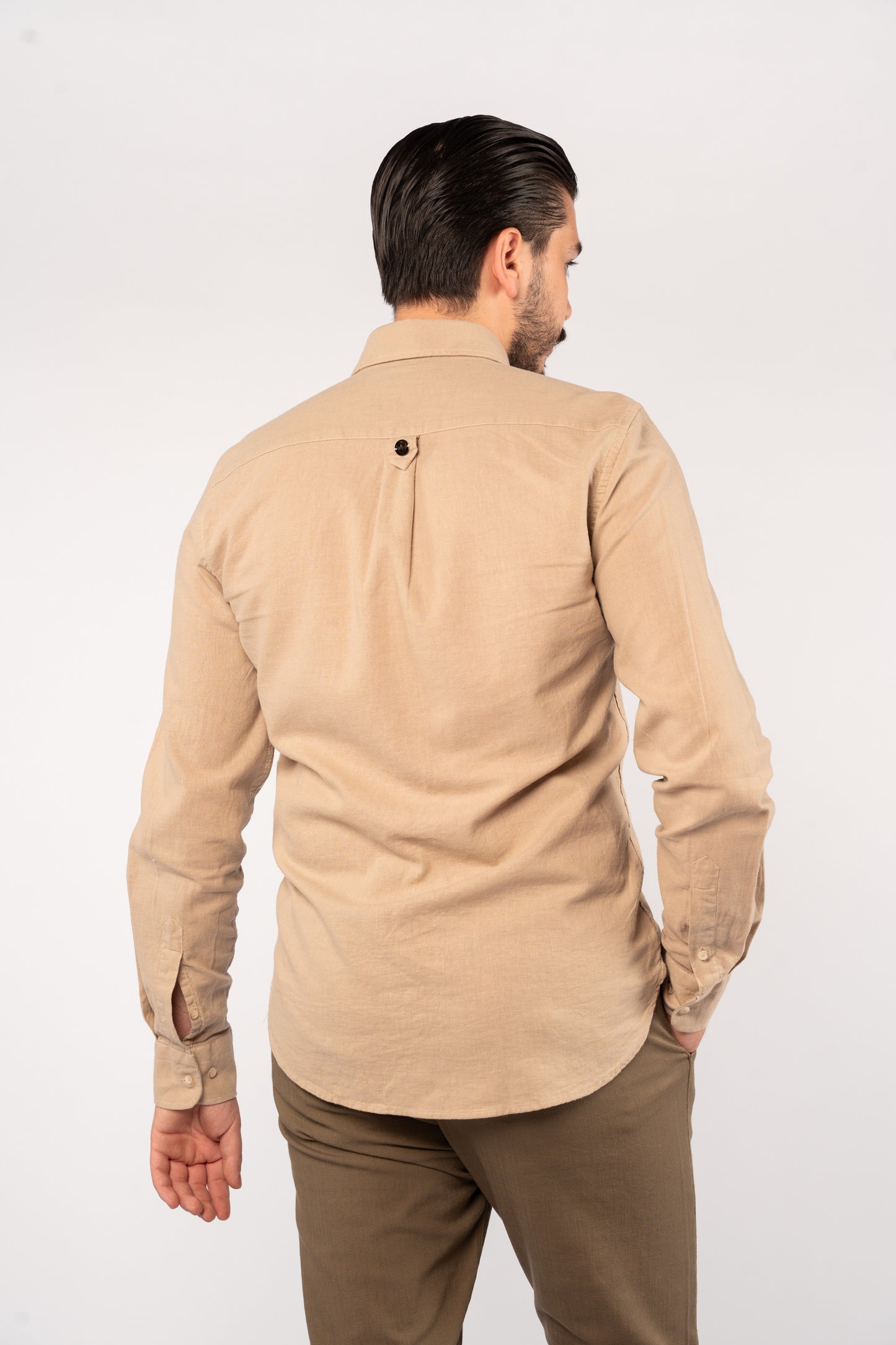 BEIGE LINEN SHIRT