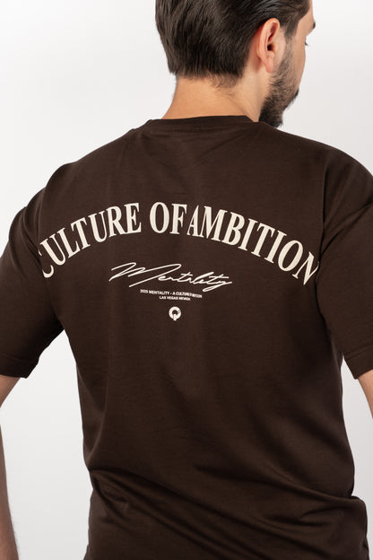 BROWN MENTALITY RELAXED TSHIRT
