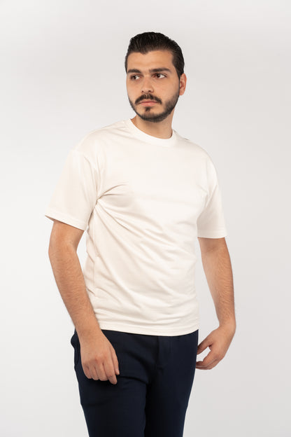 WHITE MINIMAL EAGLE TSHIRT