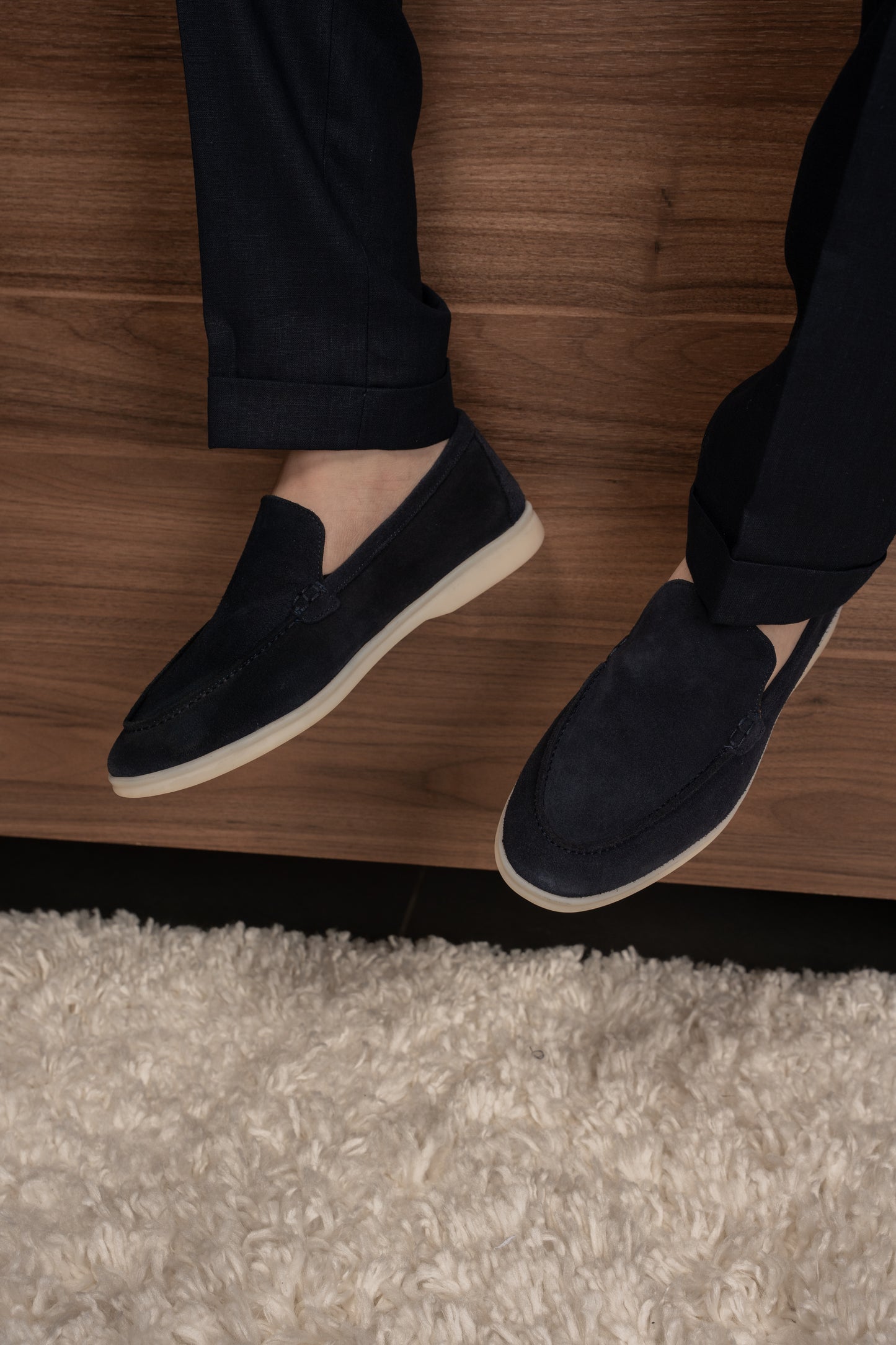 NAVY CASUAL LINEN SUIT