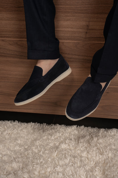 NAVY CASUAL LINEN SUIT