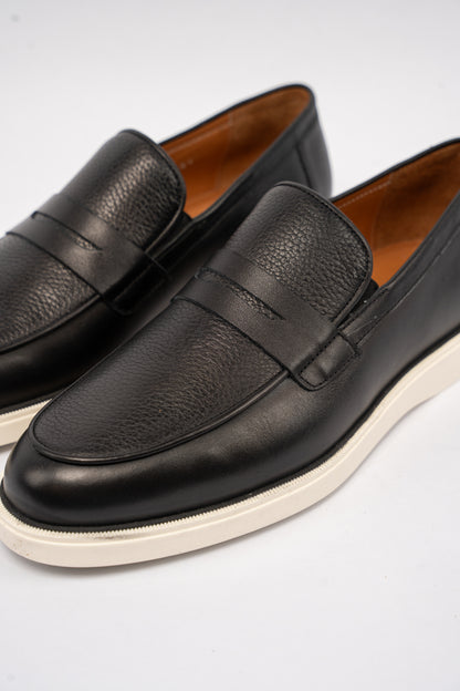 BLACK CASUAL PENNY LOAFER