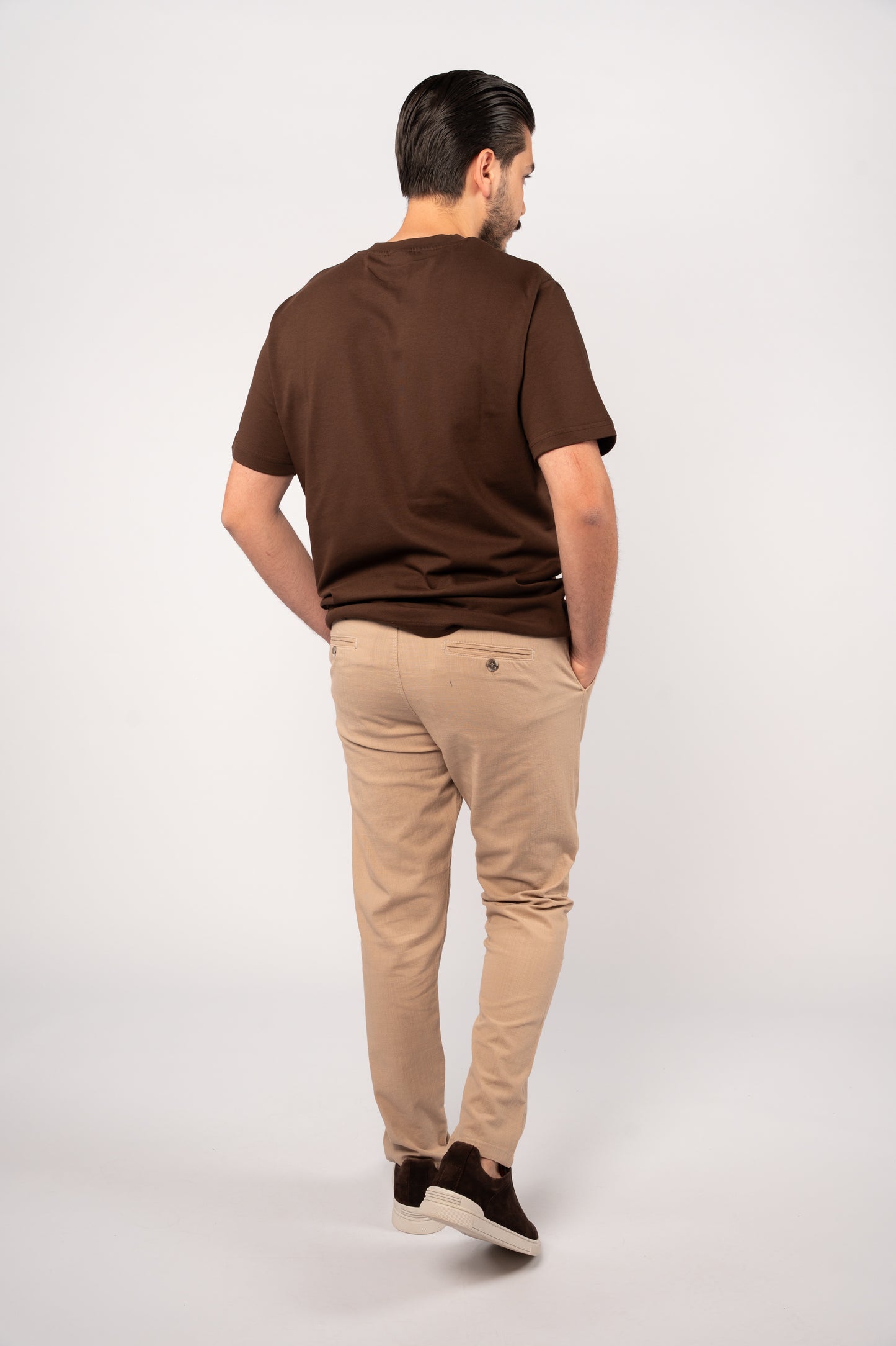 BROWN TENNIS THICK TSHIRT
