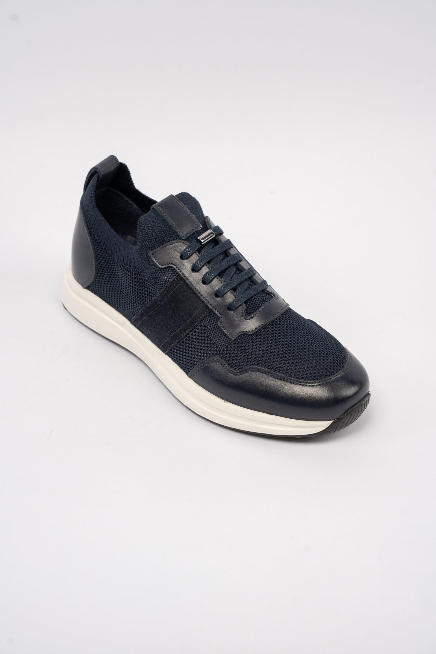 NAVY MIX MATERIAL SNEAKER