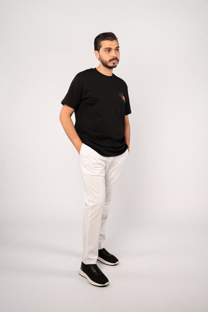 BLACK TENNIS THICK TSHIRT