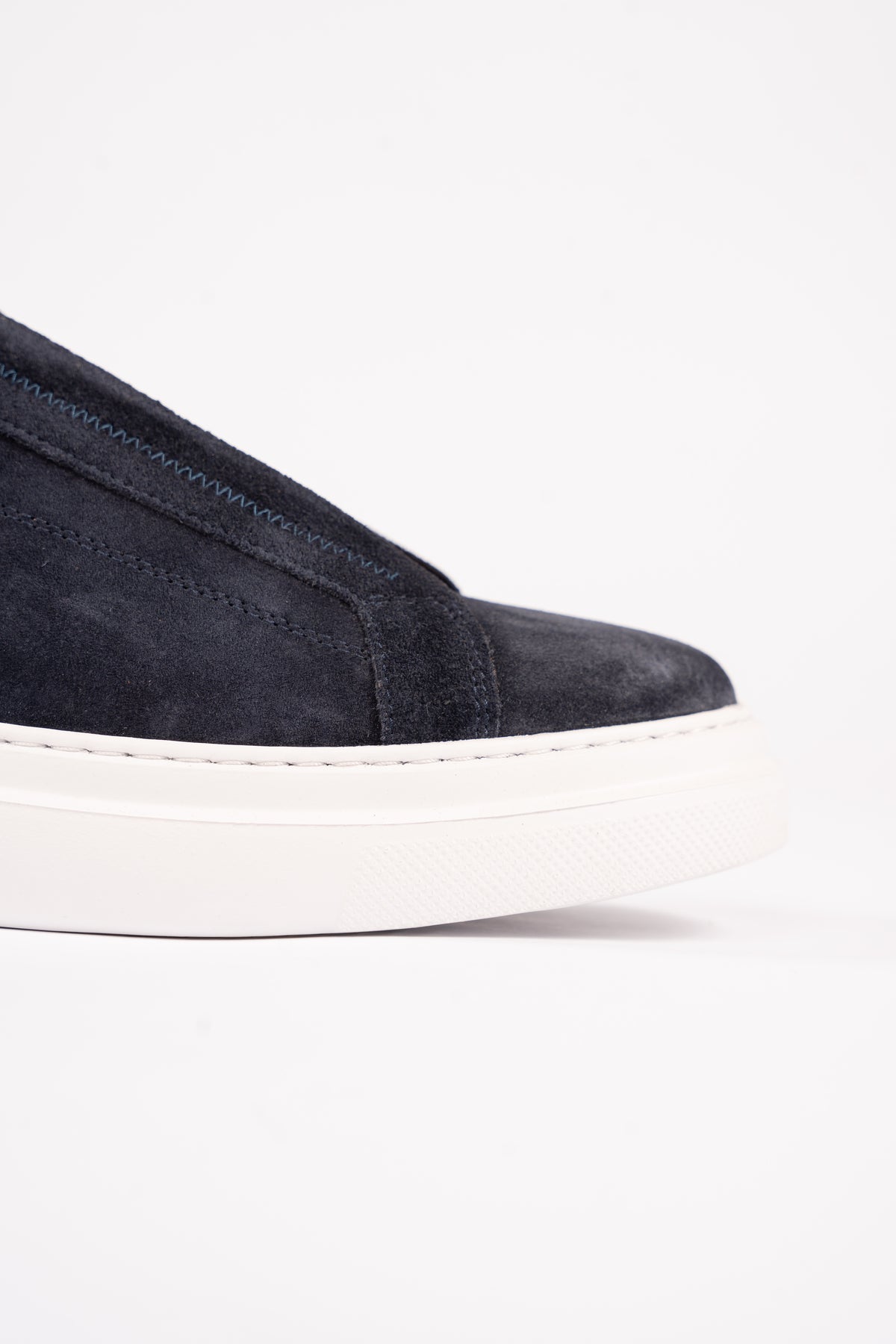 NAVY SUEDE HIGHSOLE ELASTIC SNEAKER