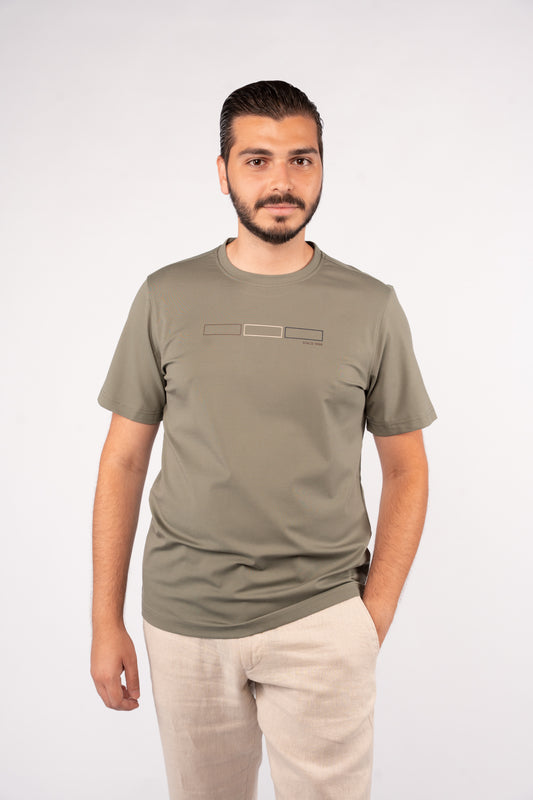 MINT RECTANGLES RAYON TSHIRT