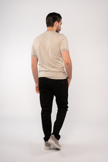 SAND BEIGE RELAXED TSHIRT