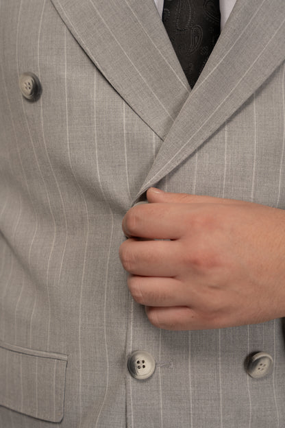 GREY LINED DOBETTI SUIT