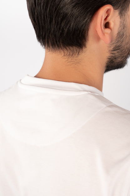 WHITE MERCERIZED TSHIRT