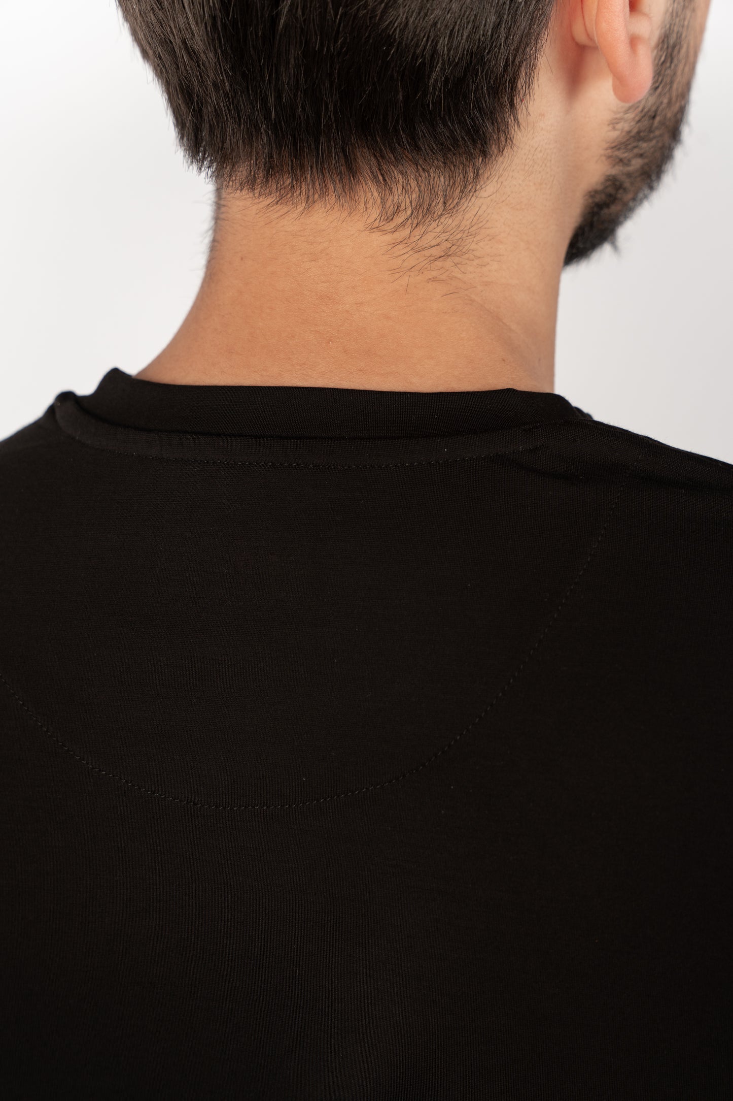 BLACK CASUAL RAYON TSHIRT