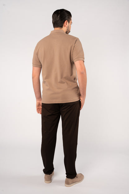 MOCHA MINIMAL PALM POLO