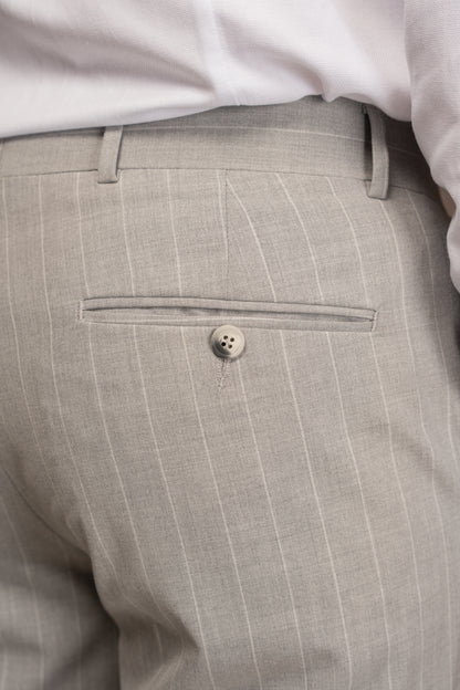 GREY LINED DOBETTI SUIT