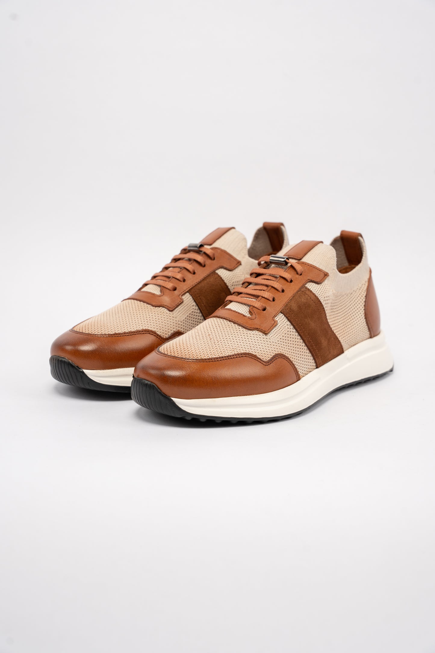 BEIGE HAVANA MIX MATERIAL SNEAKER