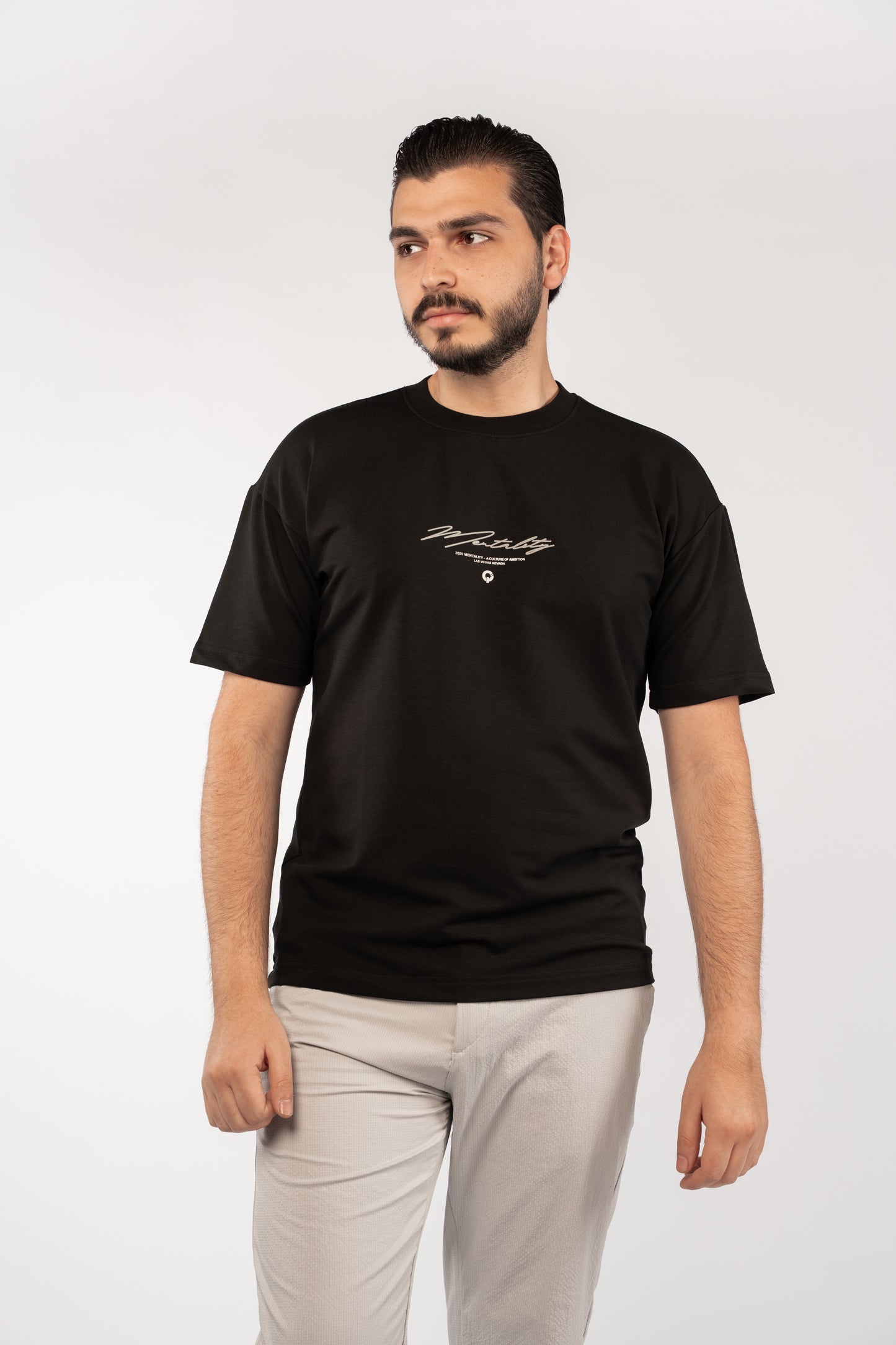 BLACK MENTALITY RELAXED TSHIRT
