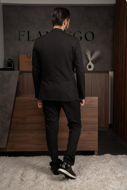 BLACK TRAVEL SUIT