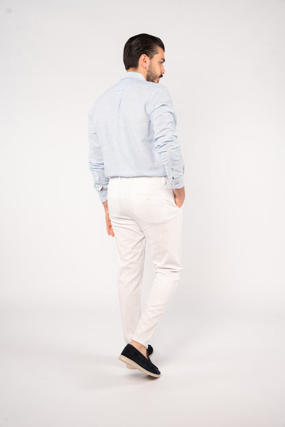BLUE LINED OXFORD SHIRT