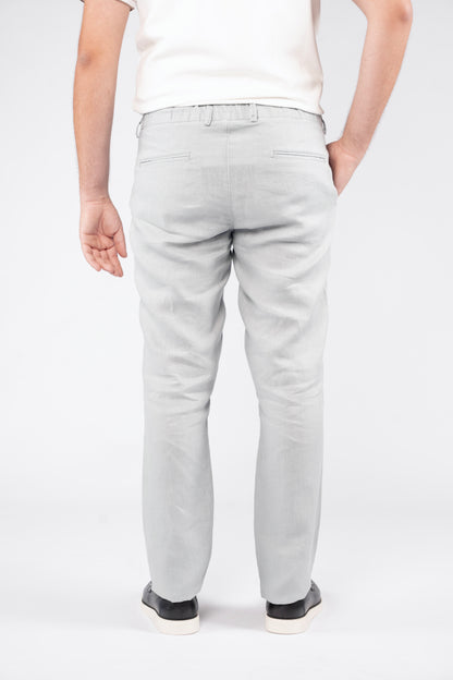 BLUE 100% LINEN TROUSER