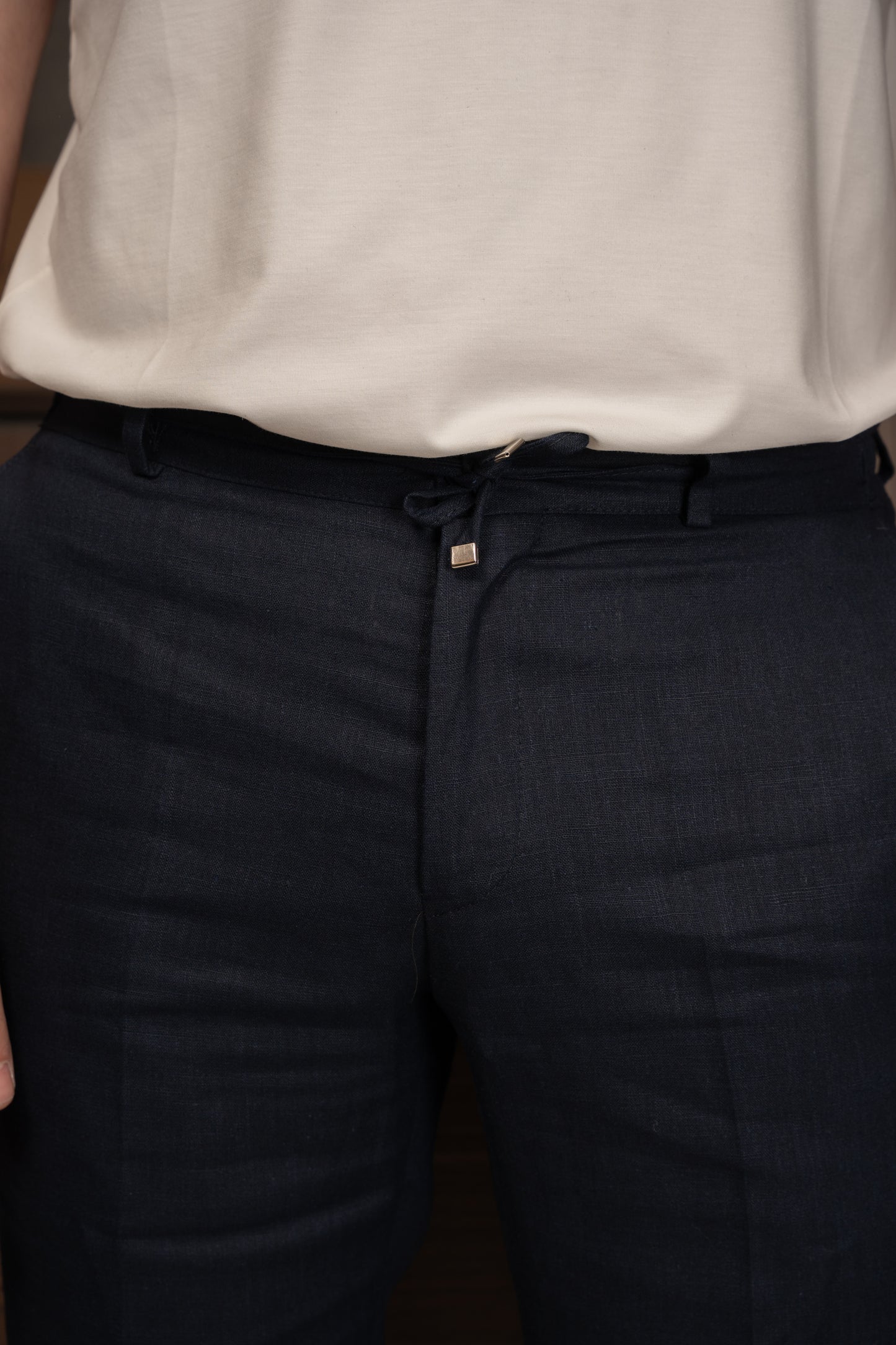 NAVY CASUAL LINEN SUIT