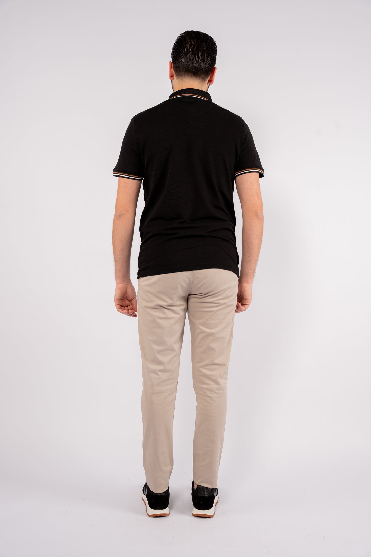 BLACK PIQUET POLO