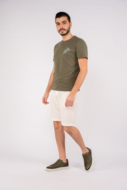OLIVE FEATHER TSHIRT