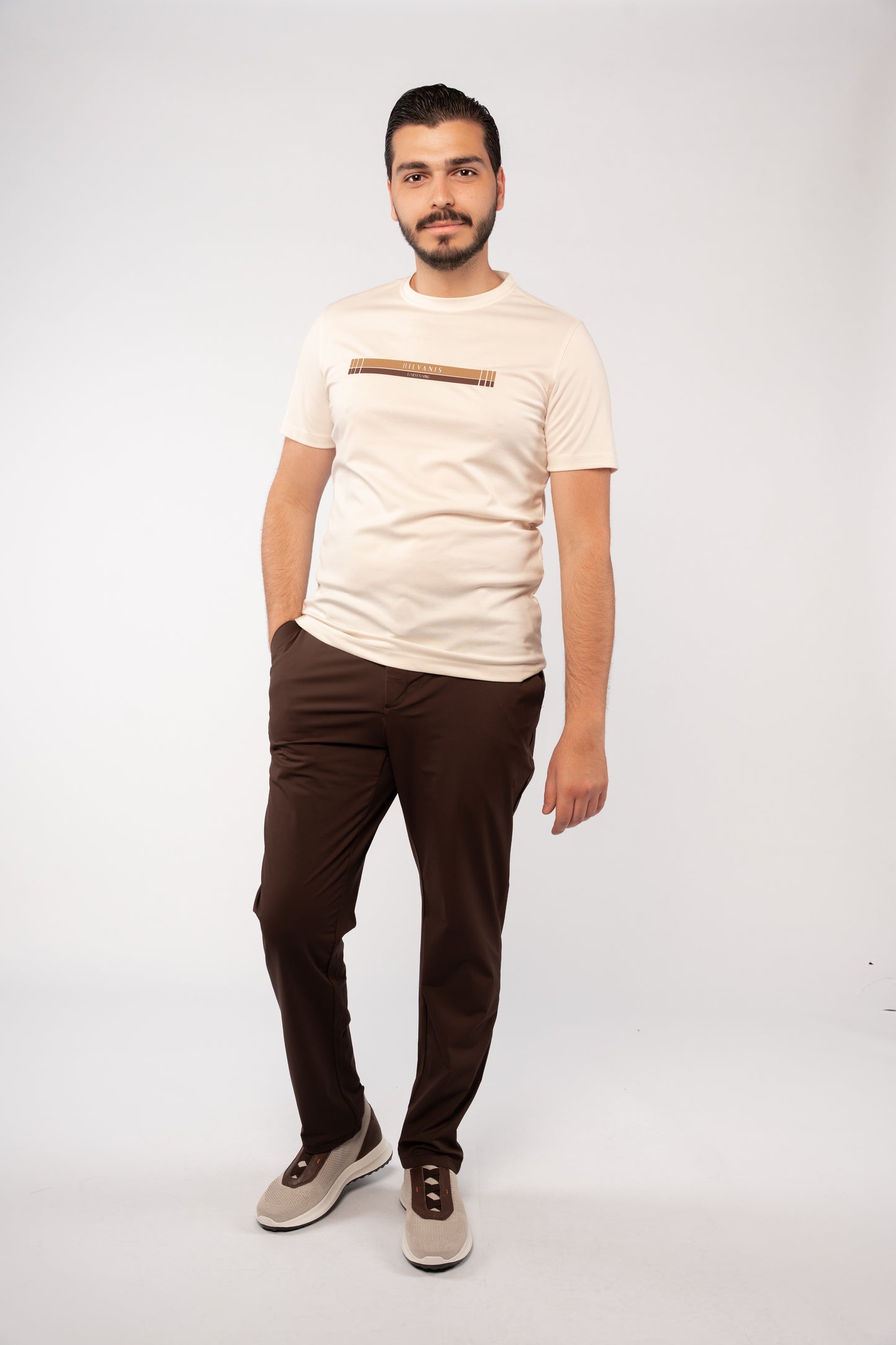 BEIGE TIMELESS MERCERIZED TSHIRT