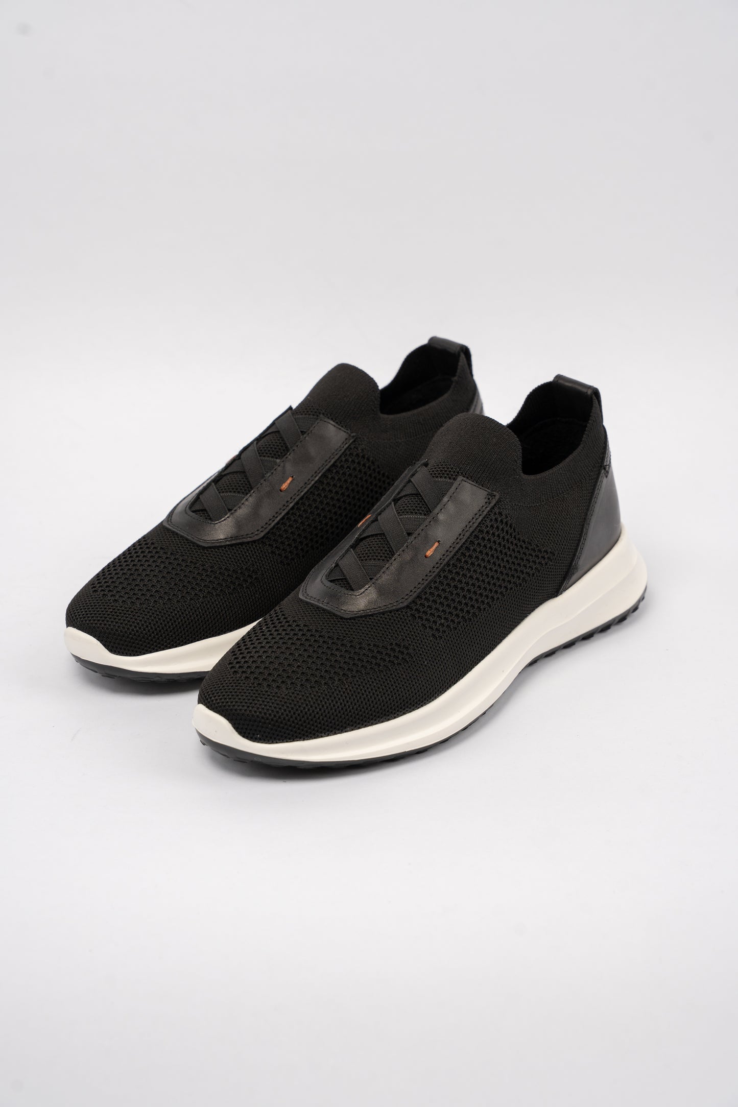 BLACK CASUAL ELASTIC SNEAKER