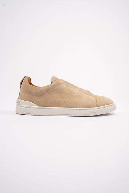 BEIGE TRIPLE X ELASTIC SNEAKER