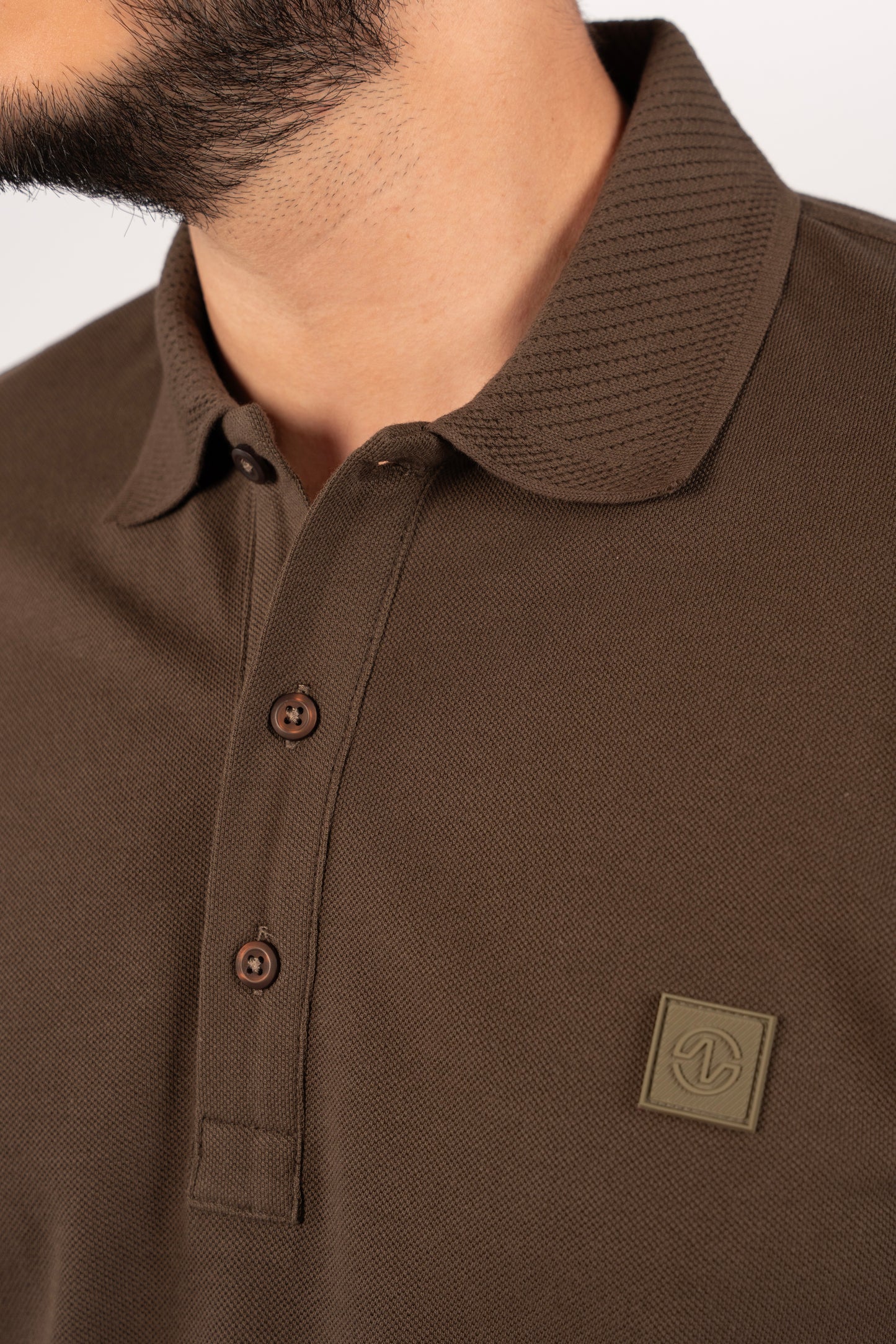 BROWN CASUAL BUTTON POLO