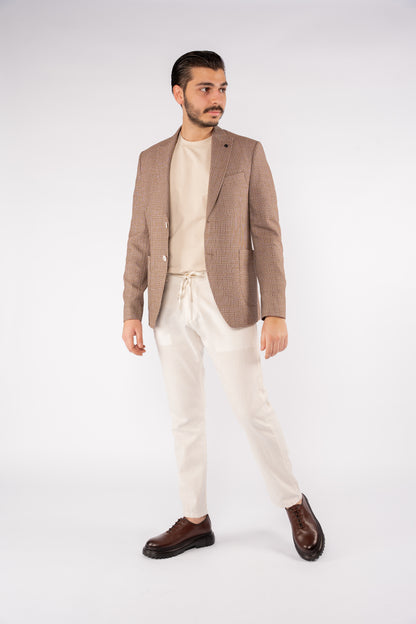 MOCHA URBAN GRID BLAZER