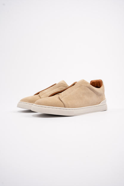 BEIGE TRIPLE X ELASTIC SNEAKER