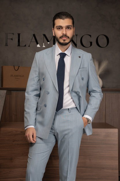 BLUE LINED DOBETTI SUIT