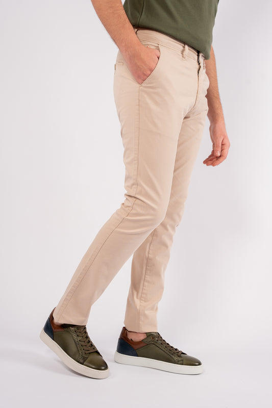 BEIGE RELAXED CHINOS