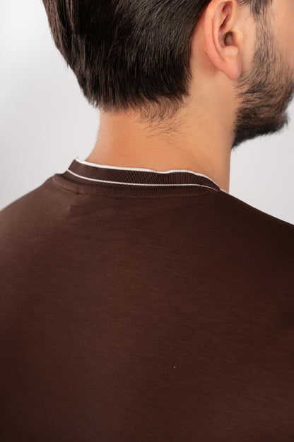 BROWN MODERN TSHIRT